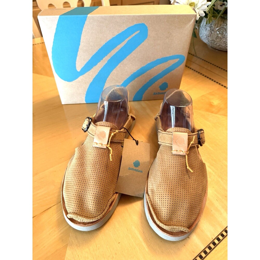 NEW Satorisan Microperforated Benirras Marnie Tan Sandals Size EU 42 (10.5)